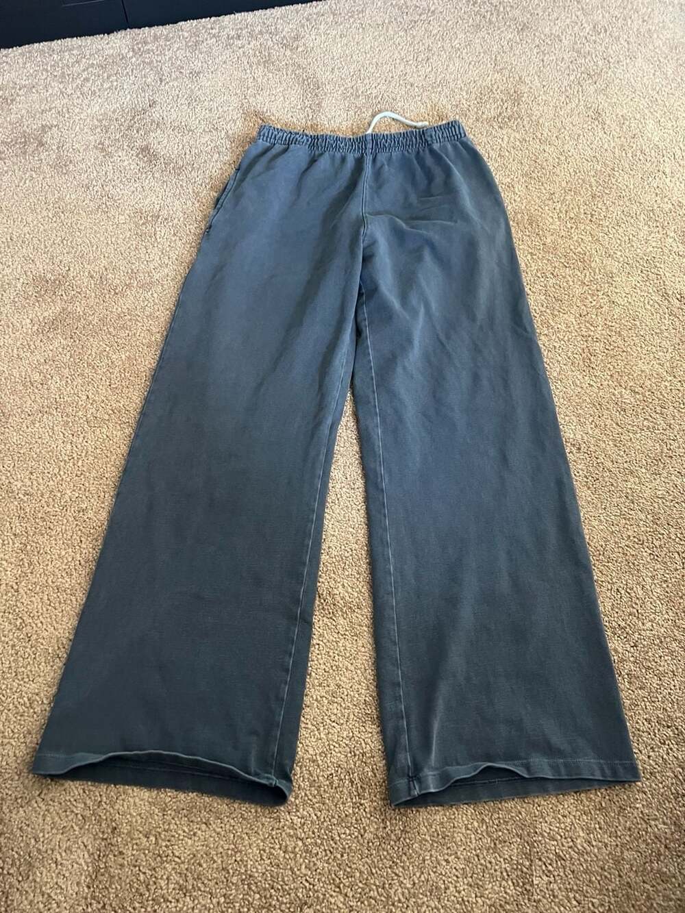 Brandy Melville Anastasia Sweatpants  Navy Blue Wide Leg